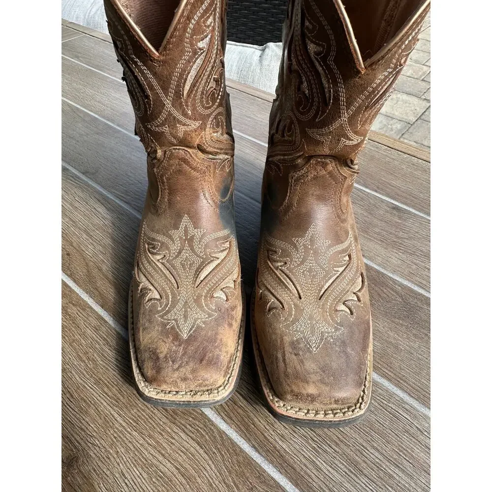 Ariat Round Up Bliss Western Boot Girls Size 3